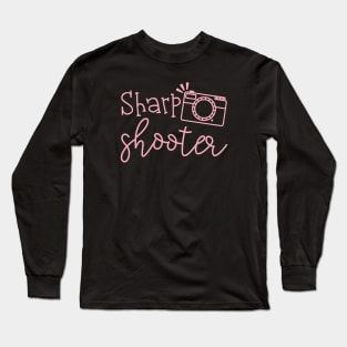 Sharp Shooter Camera Photography Long Sleeve T-Shirt